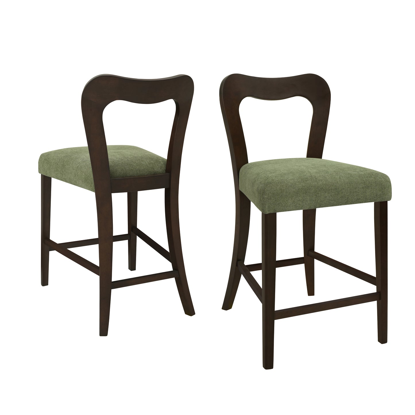 VintParlor 25.5 in. Modern Upholstered Counter Stools,Set of 2