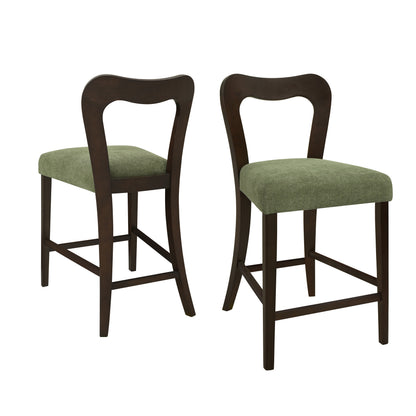 VintParlor 25.5 in. Modern Upholstered Counter Stools,Set of 2