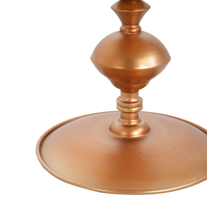 Altocanos Vintage Small Round Gold End Table,29.3" Height