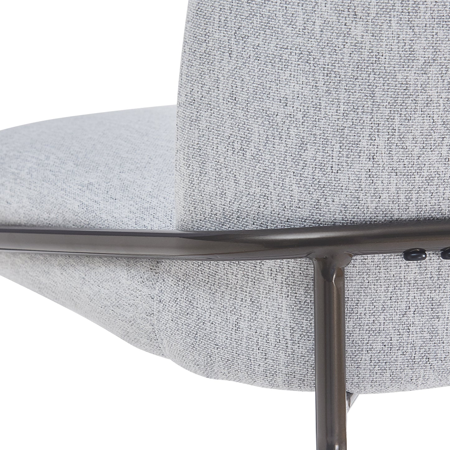 Galence Indoor Metal Upholstered Barstool, Antique Bronze Finish Frame, Set of 2