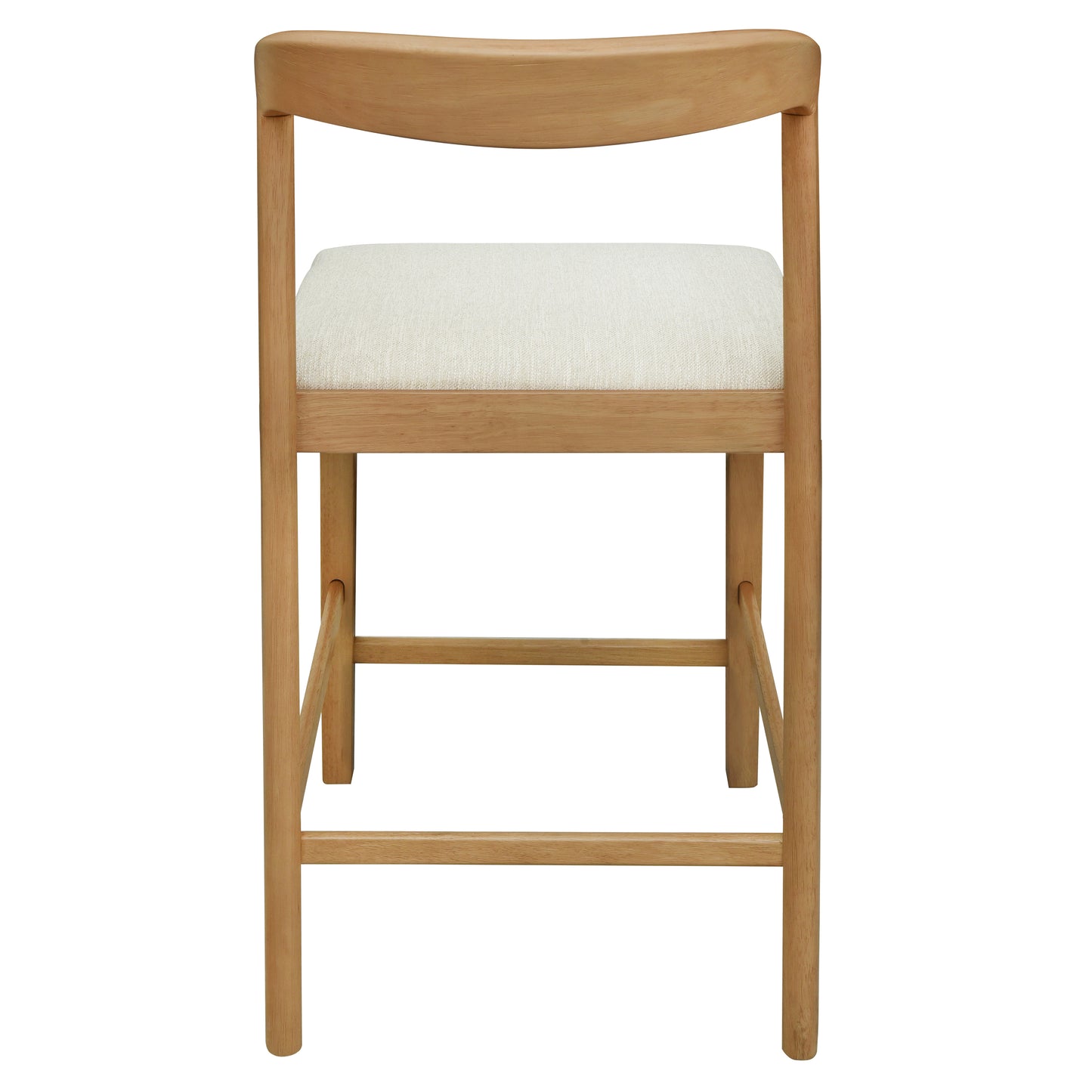 Cavovasir Solid Rubber Wood Counter Stools,Set of 2