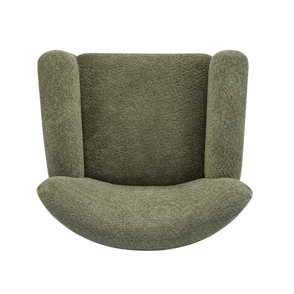 Isorylis Premium Fabric Cozy Wingback Solid Armchair