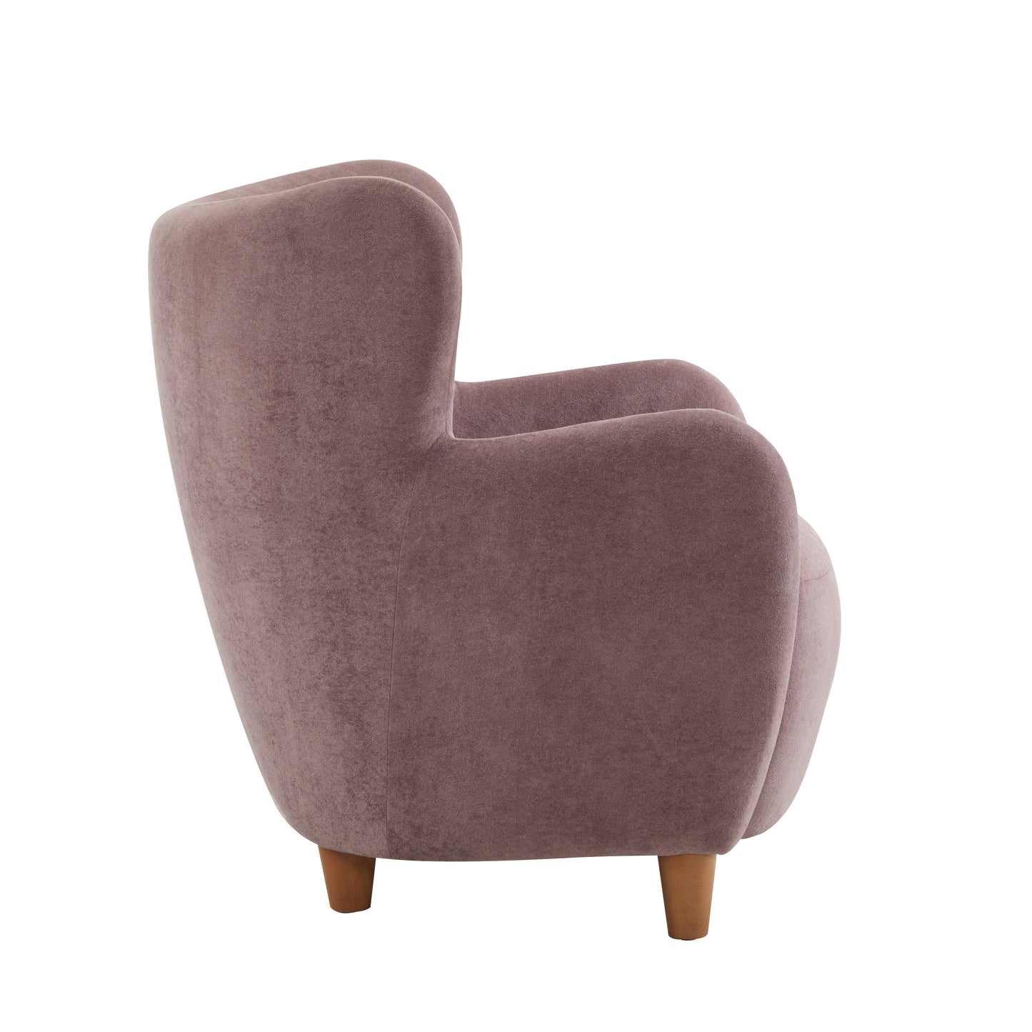 Zoe Fabric Wingback Accent Chairs Single Sofa