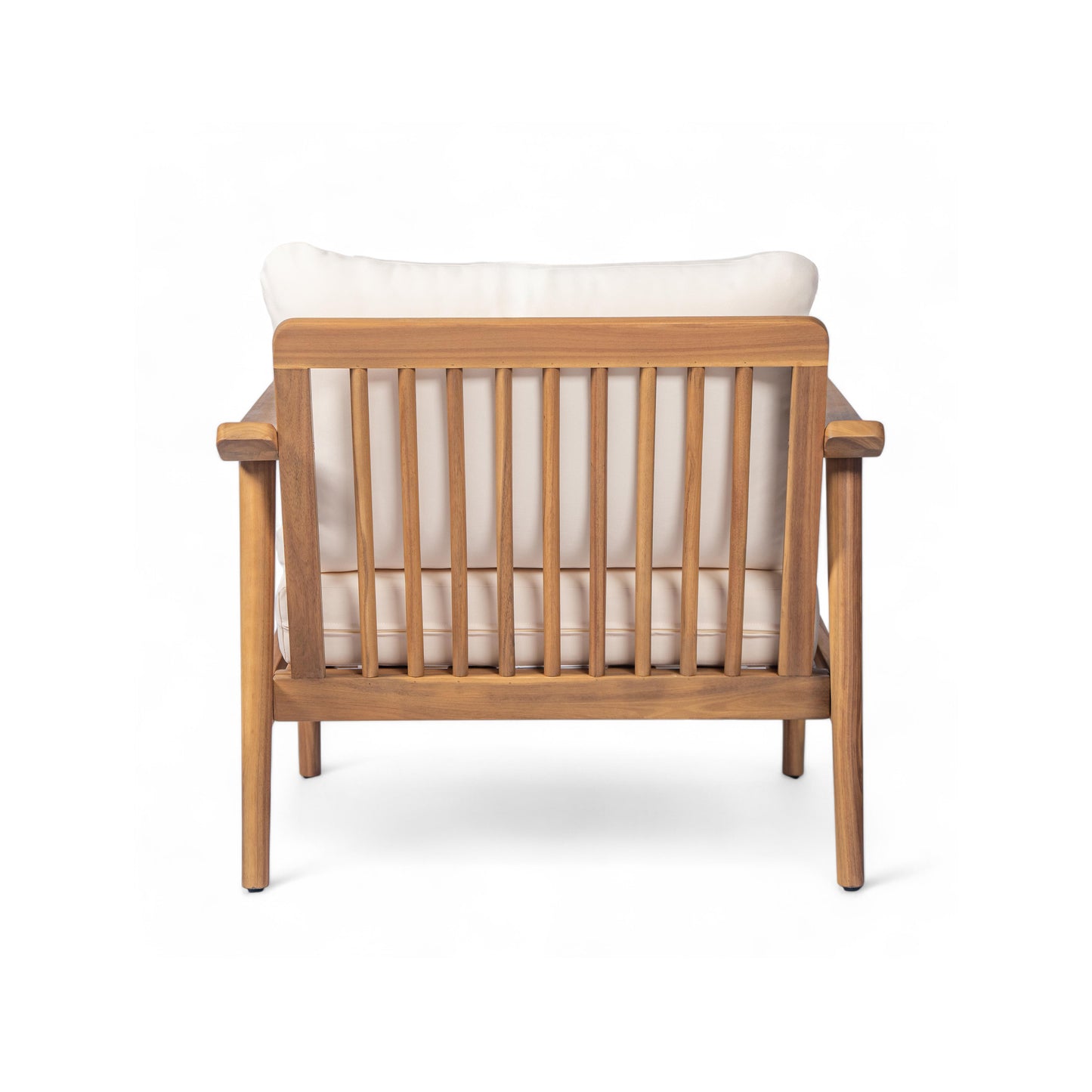 Elarrela Mid-Century Modern Outdoor Lounge Chair with Cushions