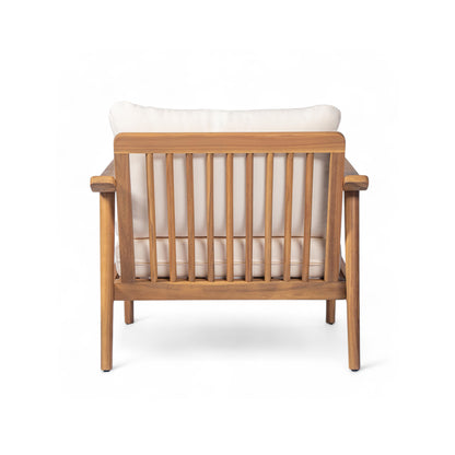 Elarrela Mid-Century Modern Outdoor Lounge Chair with Cushions