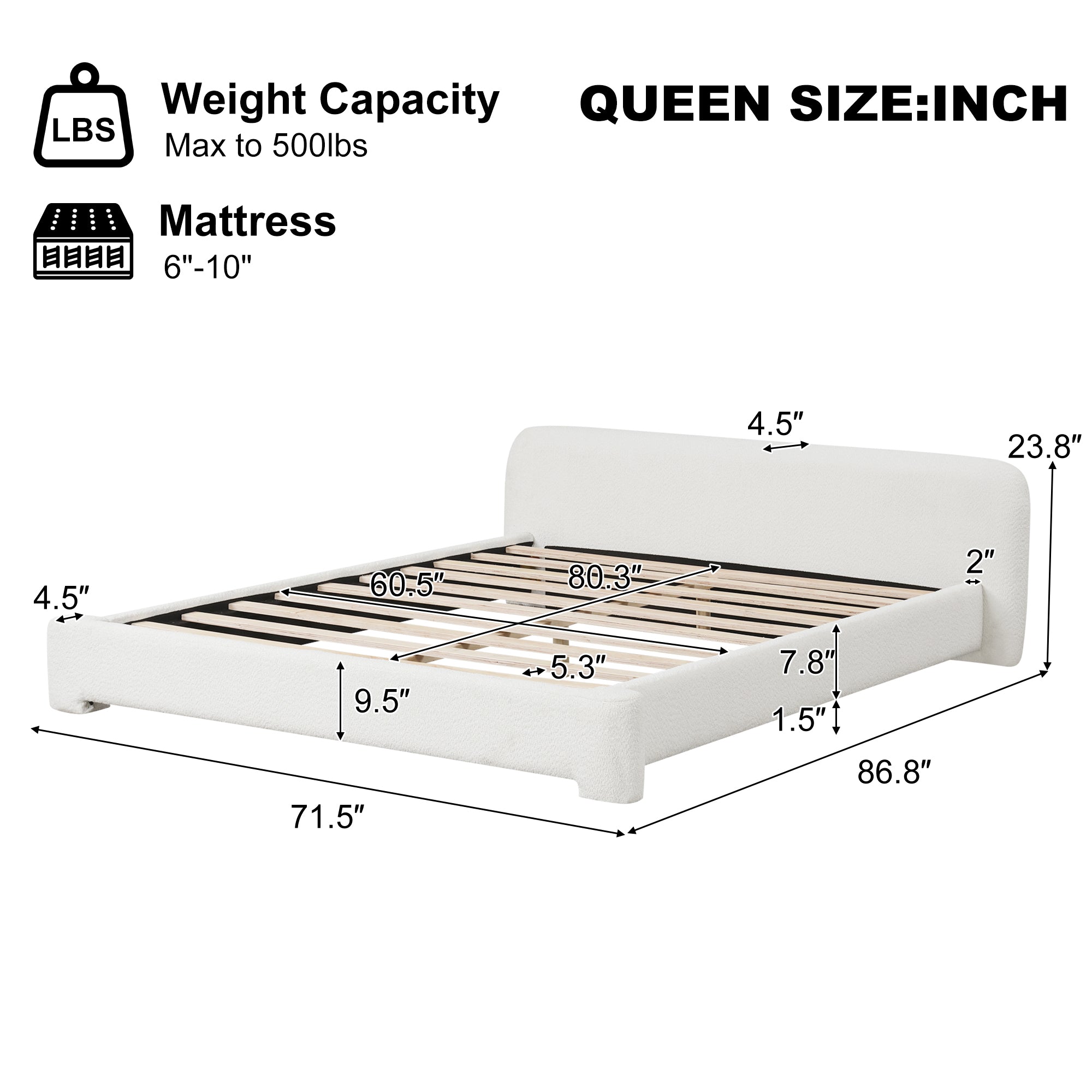 Ingrid Homely Cozy Bounce Upholstered Bed – GDFStudio