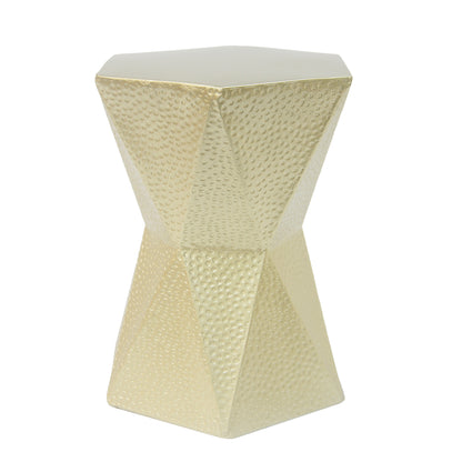 Calliope modern minimalist Hexagon Side Table  designed for indoor and outdoor