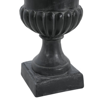 Caldrithar MGO Garden Artistic relief Urn, Antique Black, 25.75'' H