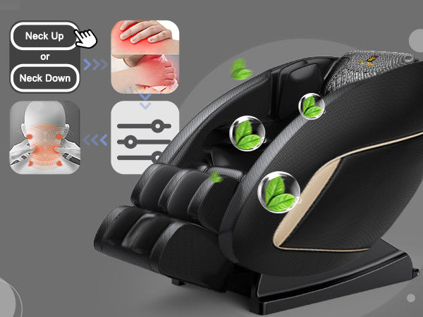 Erelith Massage Chair Blue-Tooth Connection and Speaker, Easy to Use at Home and in The Office and Recliner with Zero Gravity with Full Body Air Pressure