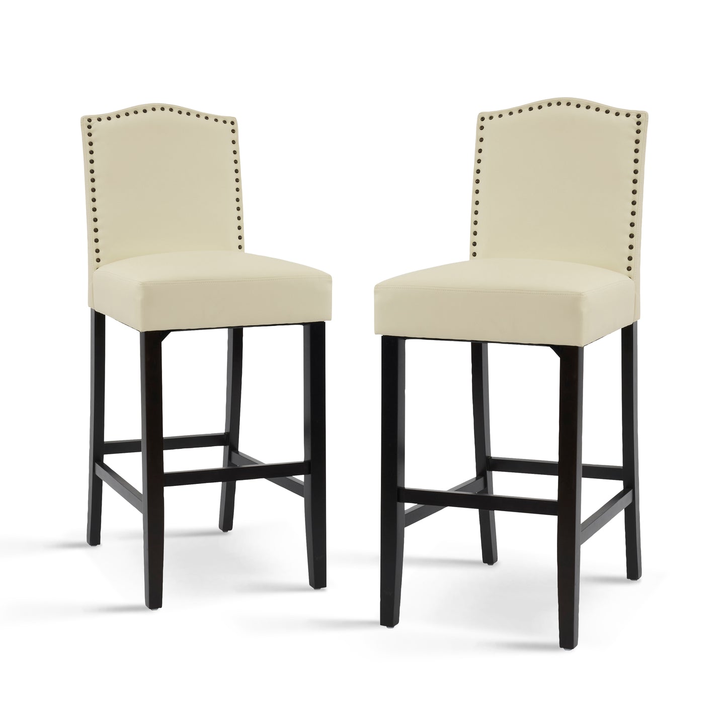 Njordian Counter Height Upholstered Bar Stools,Set of 2