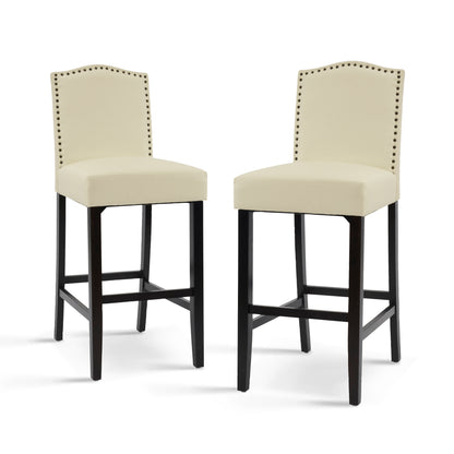 Njordian Counter Height Upholstered Bar Stools,Set of 2