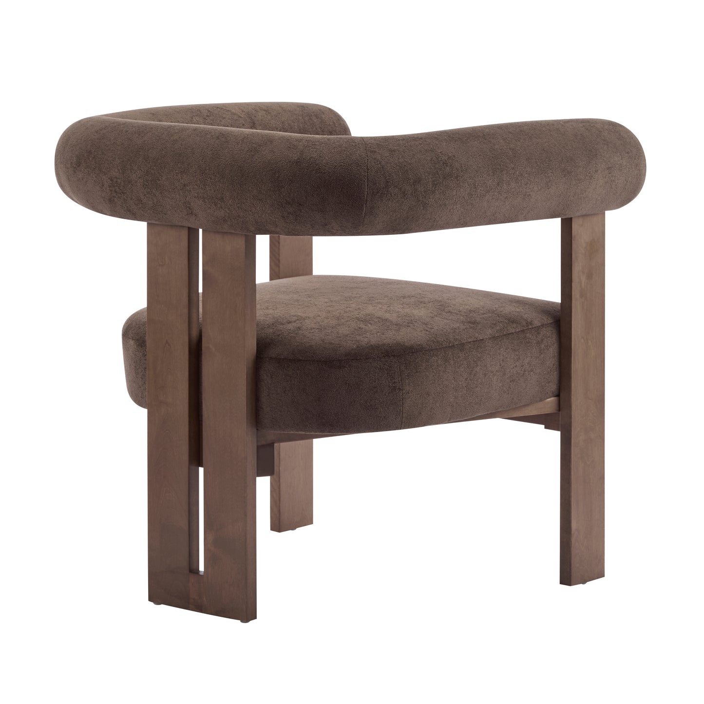 Nuvira Modern Upholstered Velvet Accent Arm Chair