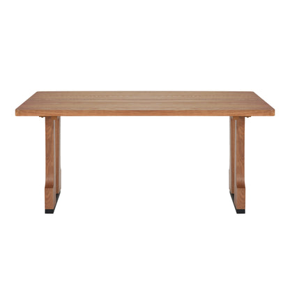 Verenda 63" Rustic Farmhouse Dining Table – Seats 4-6,with Pedestal Base