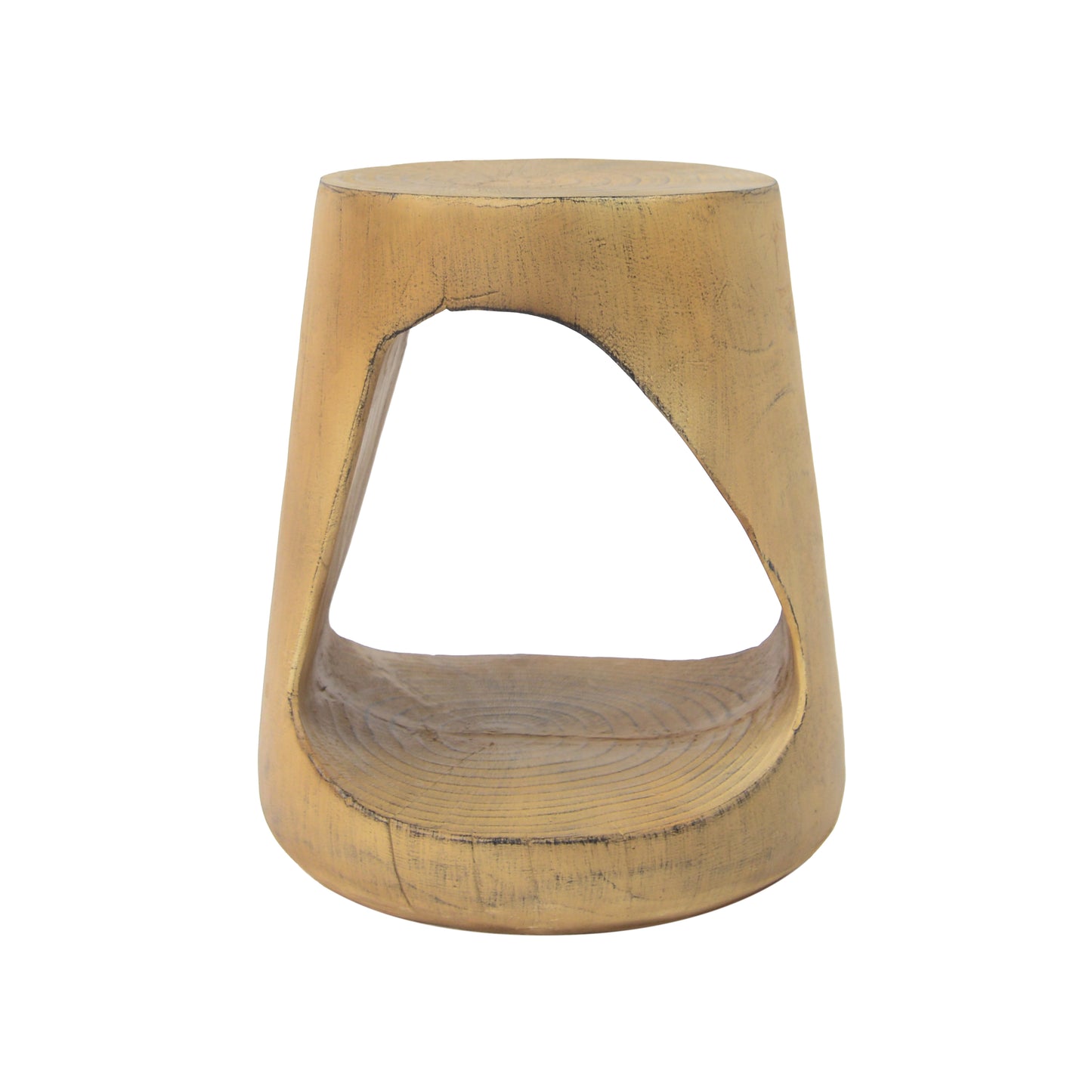 Hawthor MGO Hollow Side Table, Wood-like texture