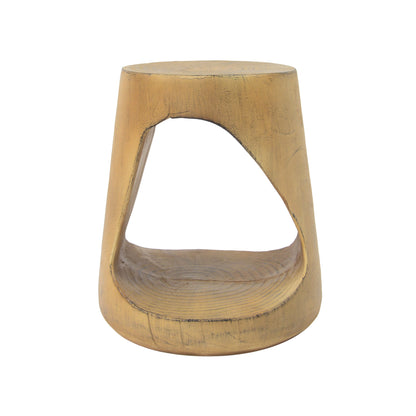 Hawthor MGO Hollow Side Table, Wood-like texture