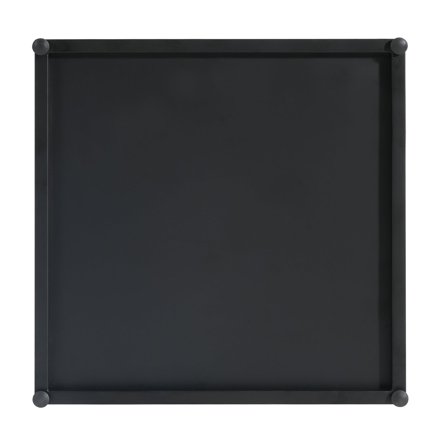 Lecanto Outdoor Metal Tank Holder Side Table, Matte Black