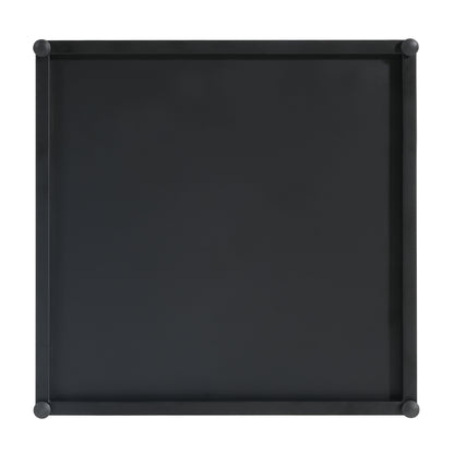 Lecanto Outdoor Metal Tank Holder Side Table, Matte Black