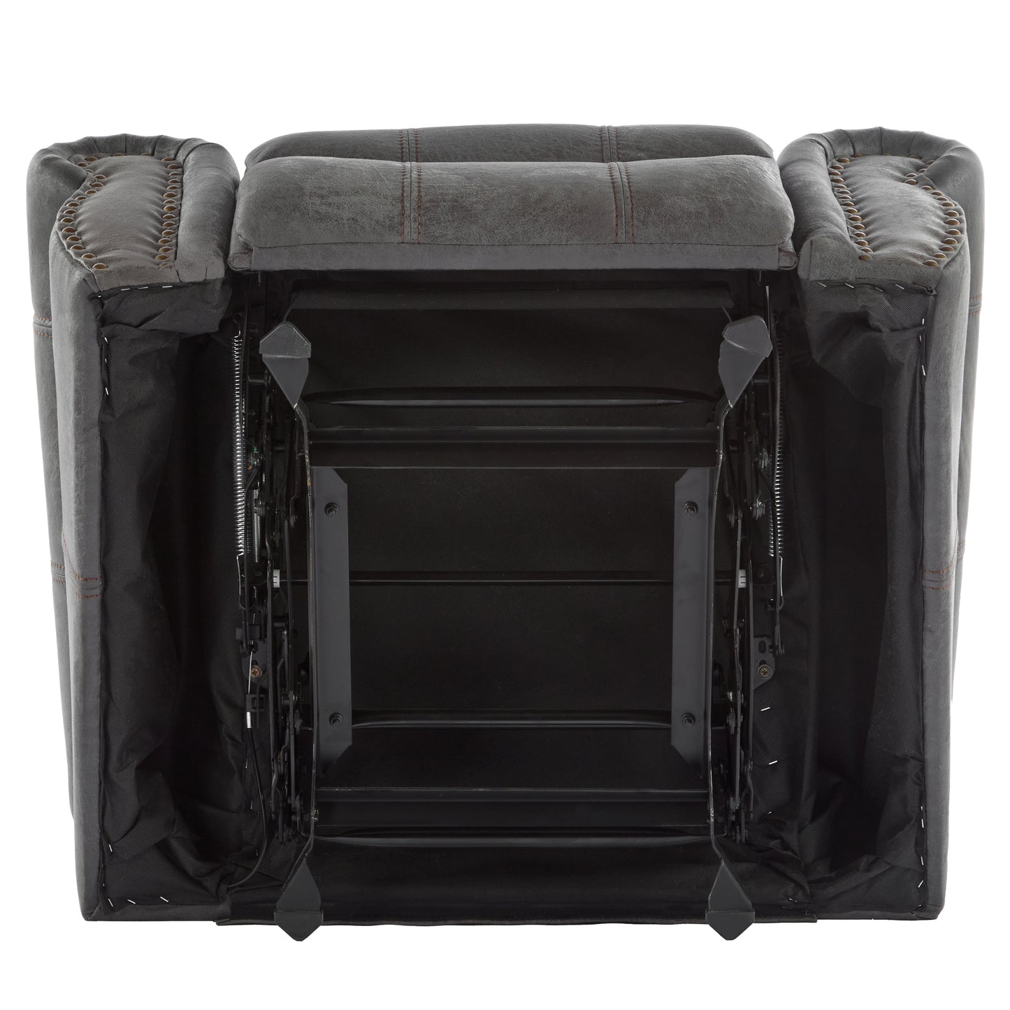 Isellen Suede Manual Glider Standard Recliner