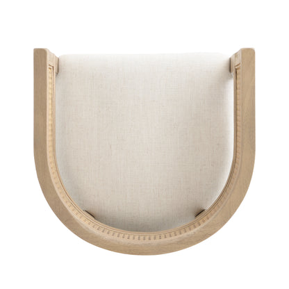 Isidore Wood And Rattan Upholstered Arm Counter Stools,Set of 2