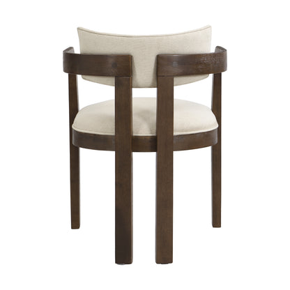 Celestia Modern Upholstered Dining Chairs With Armrest  Set of 2