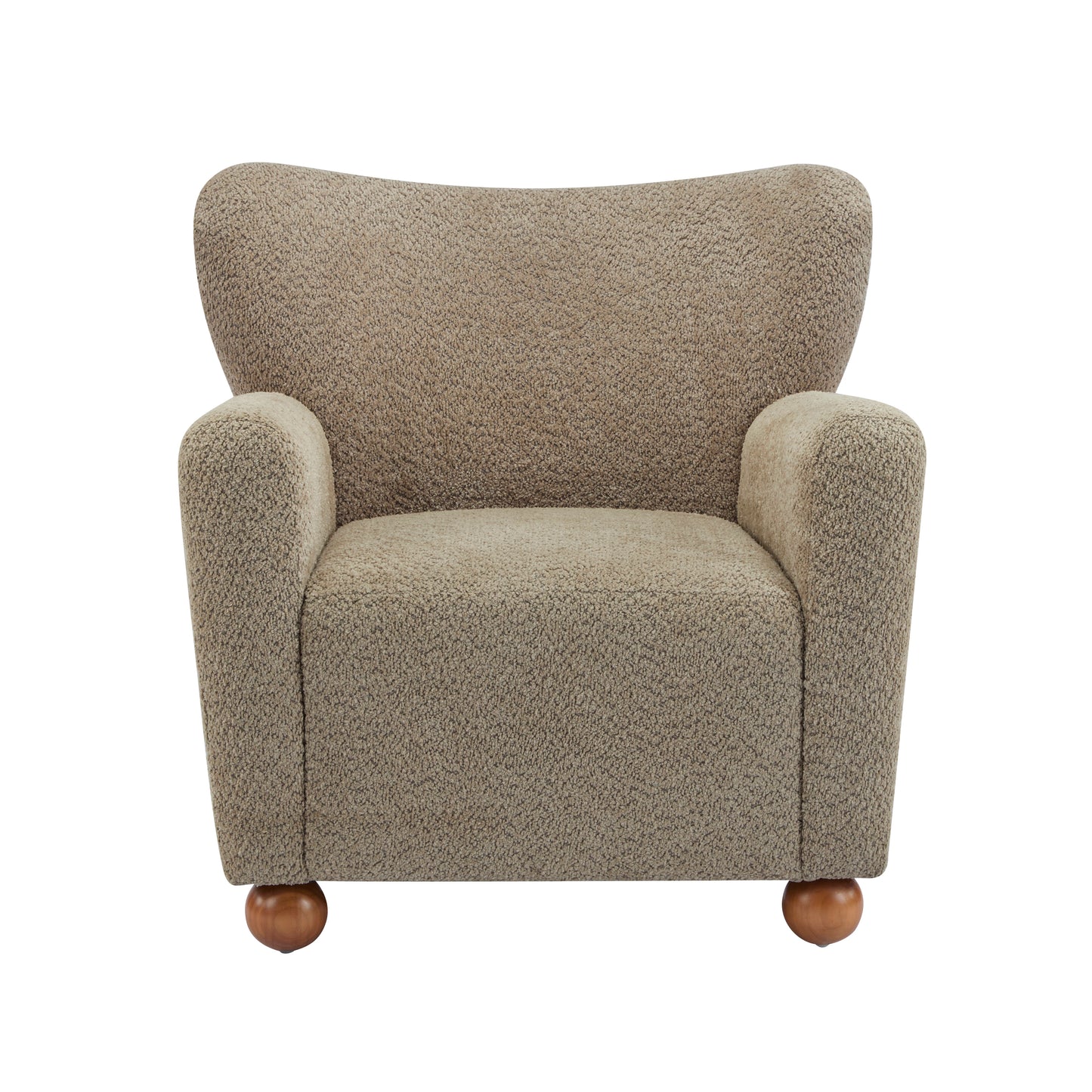 Isorylis Premium Fabric Cozy Wingback Solid Armchair