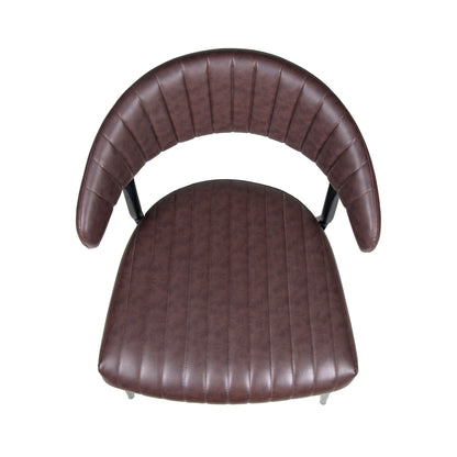 Brama Faux Leather Upholstered Dining Chair (Set of 2)