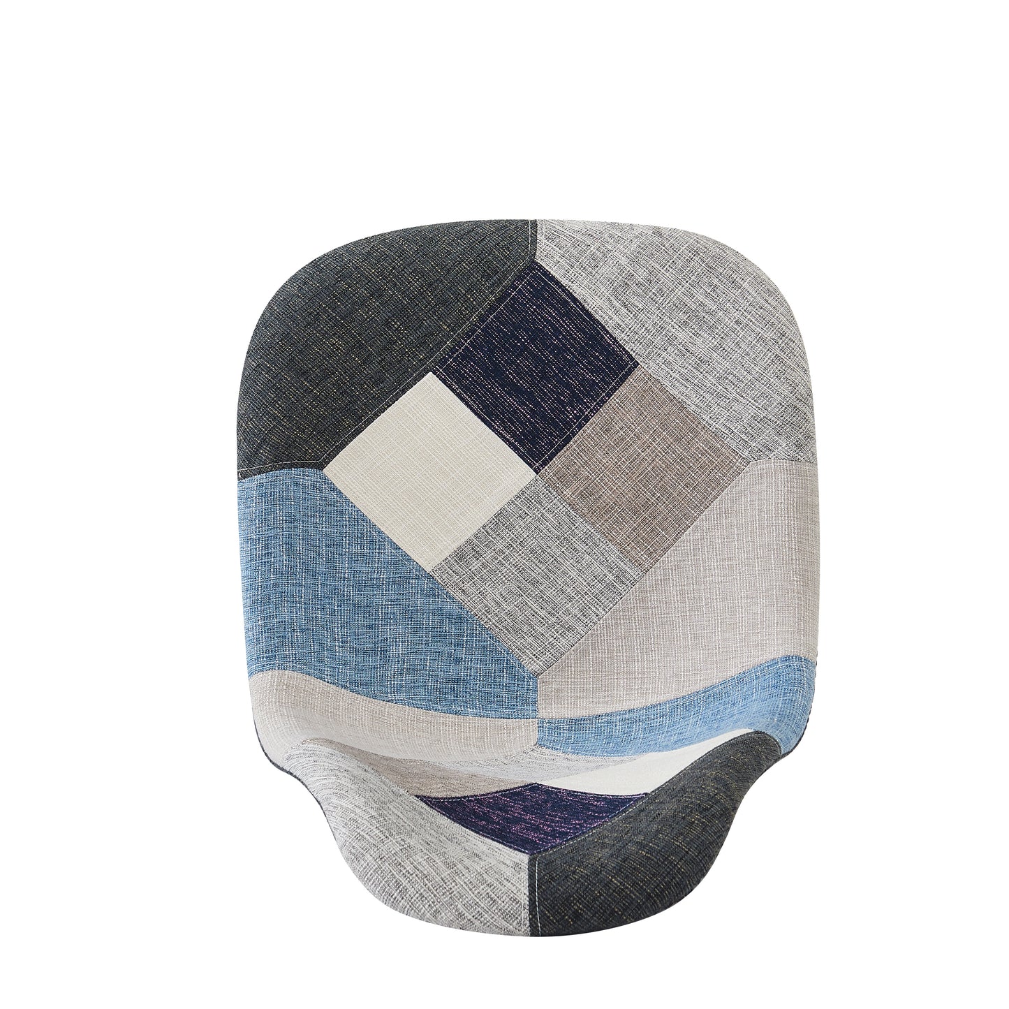 Cassius Multi-Color Patchwork Fabric Accent Chair (Set of 2)