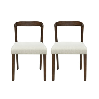Cavomirium Solid Rubber Wood Dining Chairs,Set of 2