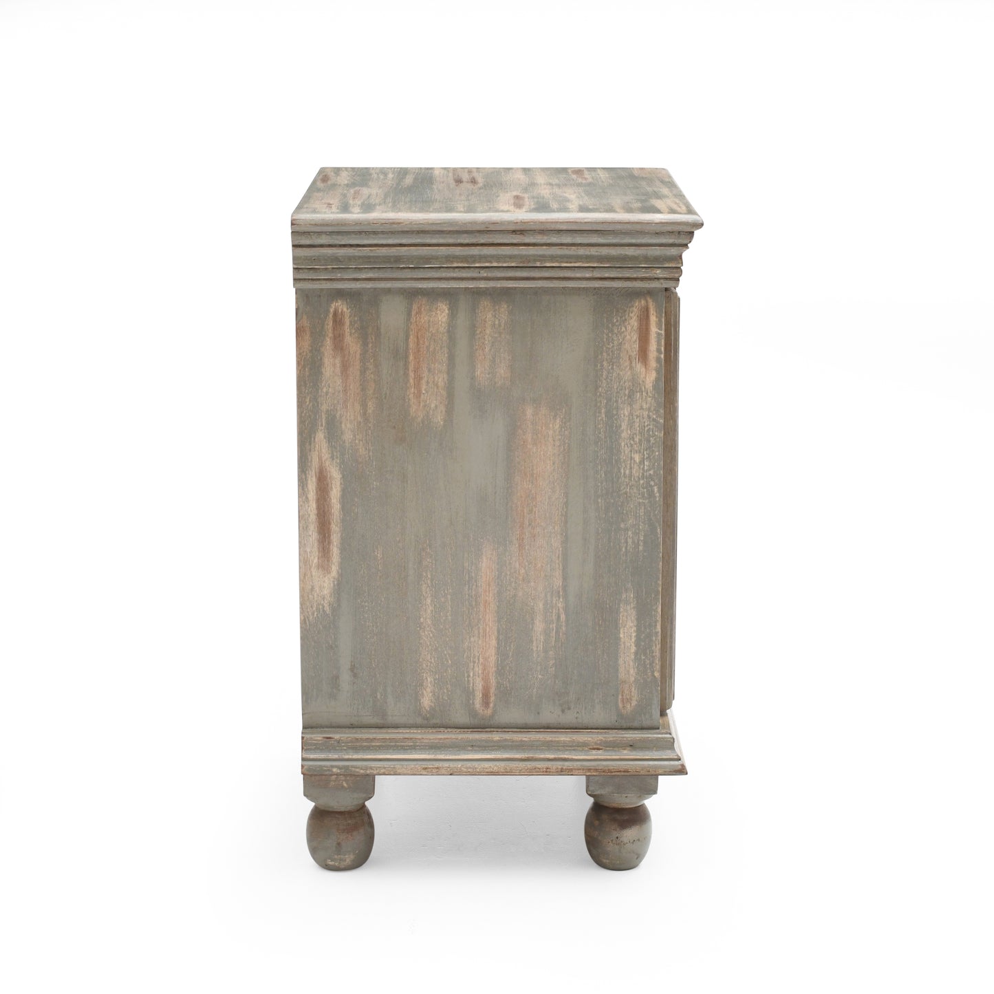 Hearthlyn Antique Grey Wood Nightstand