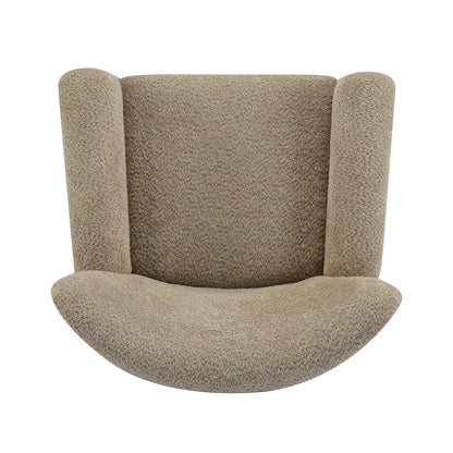 Isorylis Premium Fabric Cozy Wingback Solid Armchair