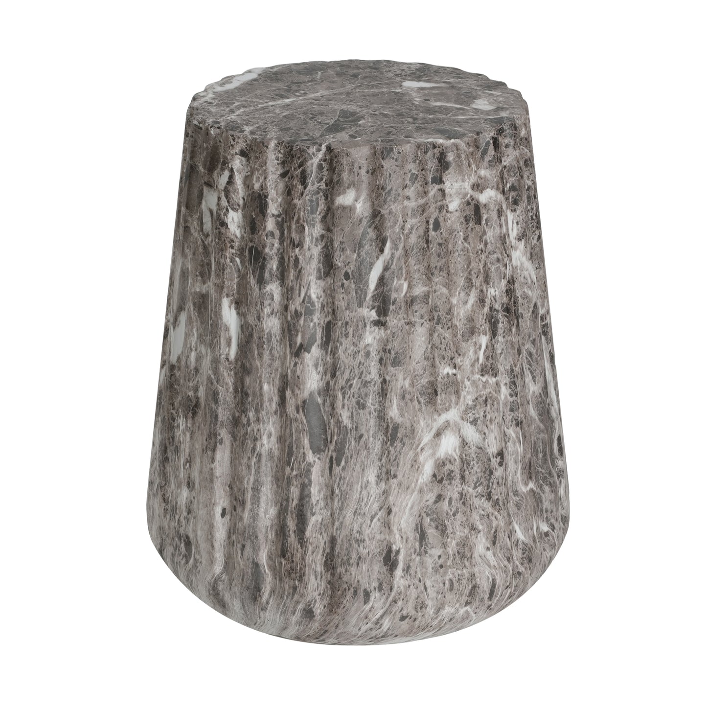 Ythariar Outdoor Cleme Carved Side Table