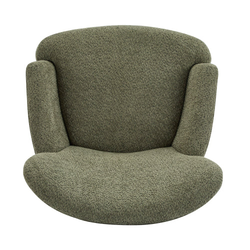 Calla Modern Birch Upholstered Club Chair, Off-White