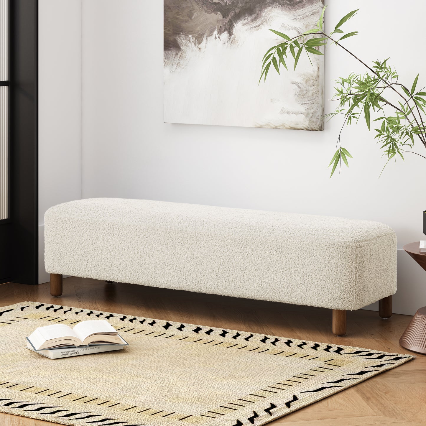 Versati Modern Comfortable Upholstered Ottoman