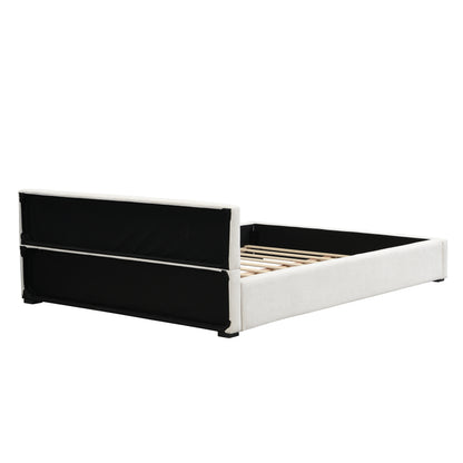 Oravionis Modern Nordic Design Elegant Beige Wide-edge Bed