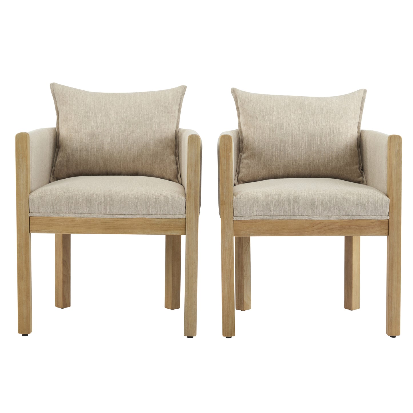 Ulradarisa Linen Upholstered Armchair (Set of 2)
