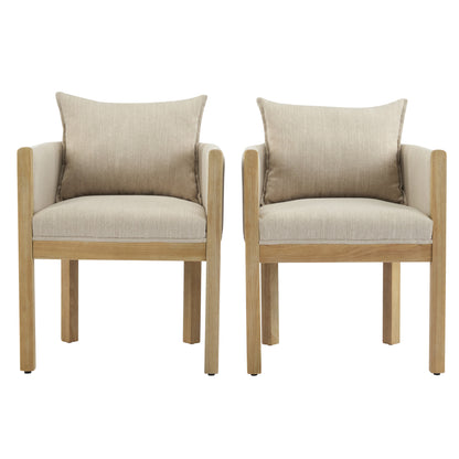 Ulradarisa Linen Upholstered Armchair (Set of 2)