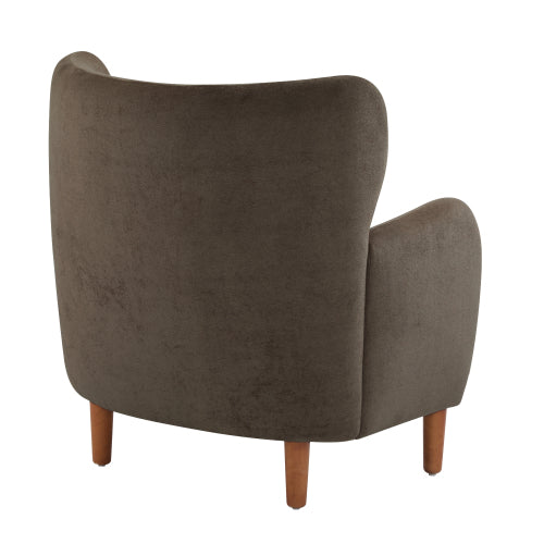 Parmelar Velvet Upholstered Wingback Club chair