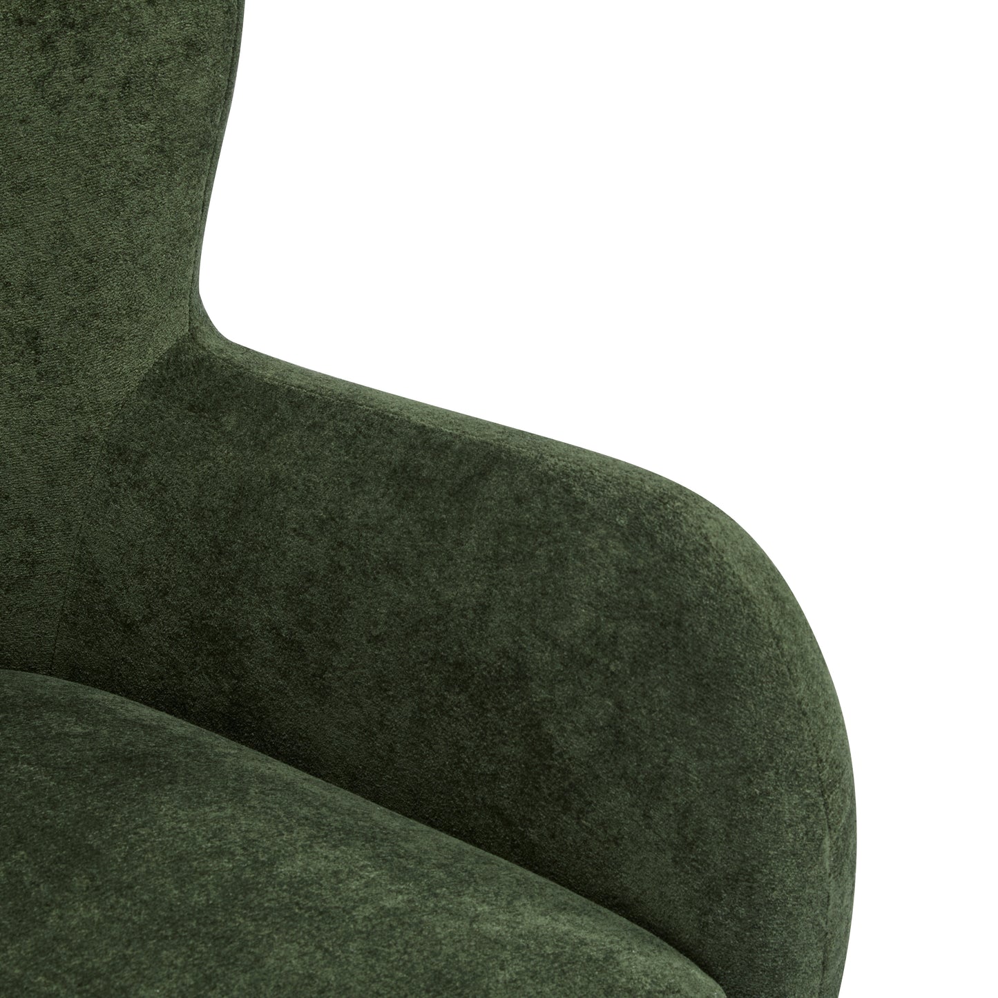 Zoe Fabric Wingback Accent Chairs Single Sofa