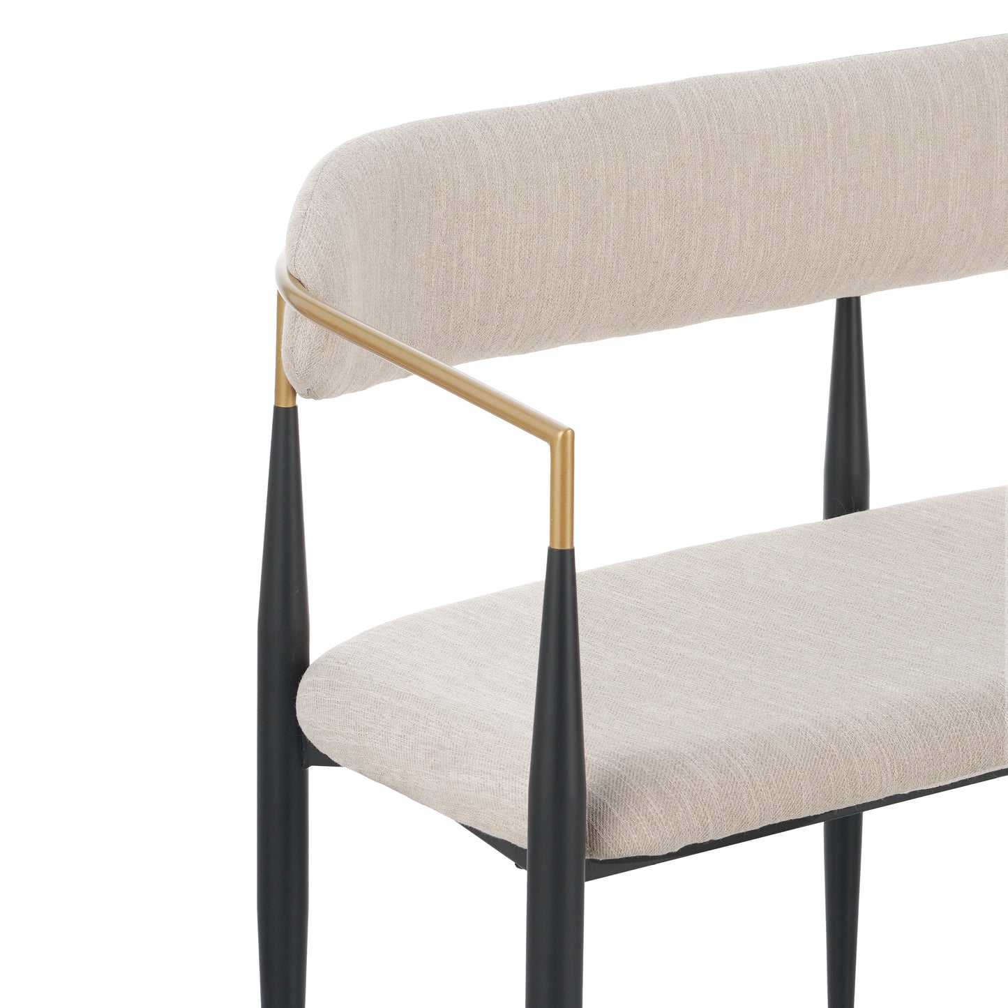 Embare Minimalist  Style Metal Loveseat Settee