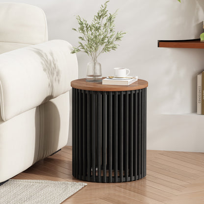 Thisbe Patio Furniture set: Acacia coffee table + Acacia side table