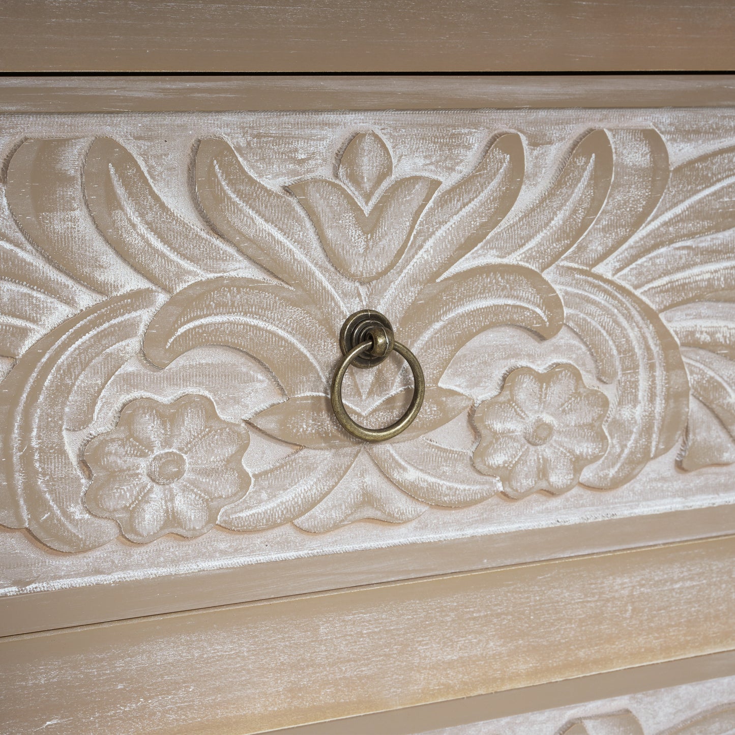 Caradoc Bohemian Style Accent Dresser With Three Drawer