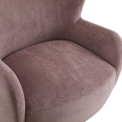 Zoe Fabric Wingback Accent Chairs Single Sofa