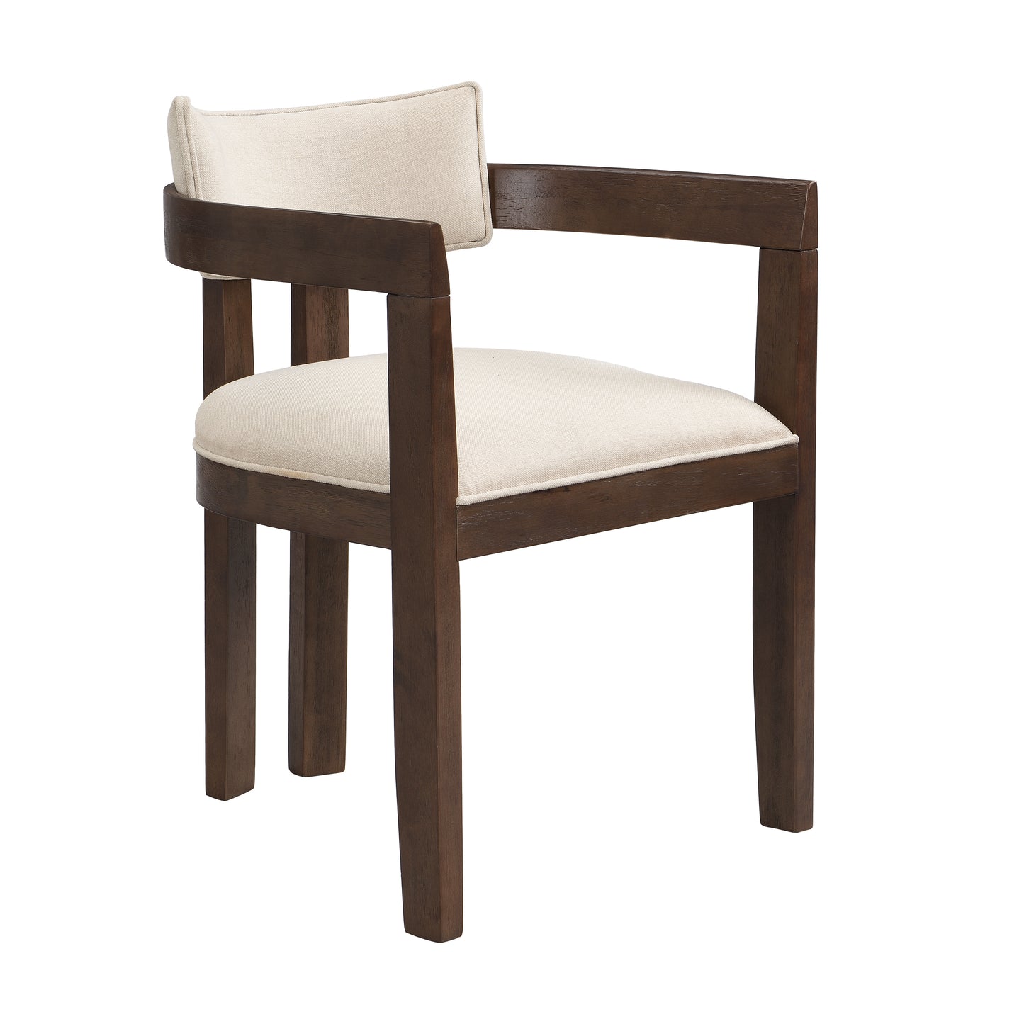 Celestia Modern Upholstered Dining Chairs With Armrest  Set of 2