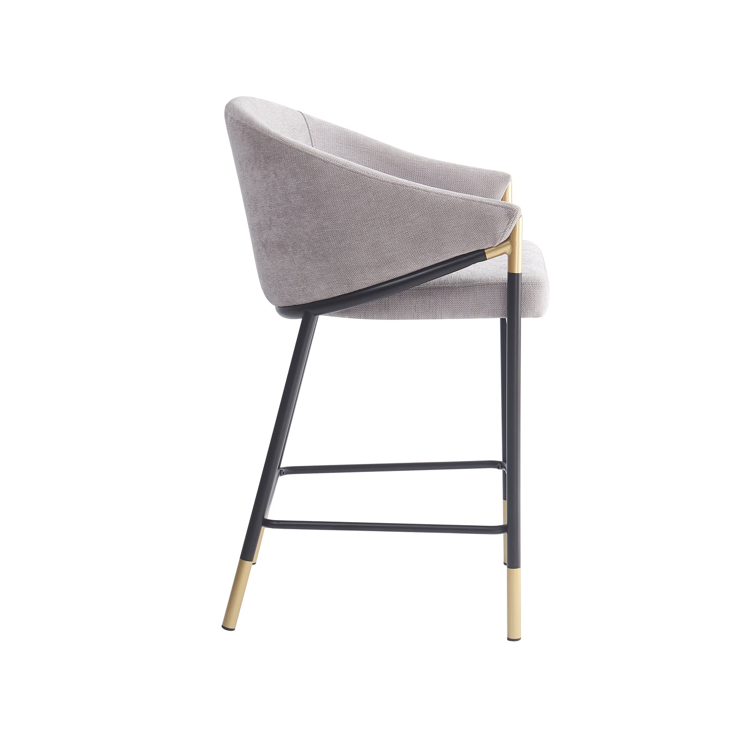 Zayana 26" Seat Height, Modern Bar Stool with Curved Armrests,Set of 2