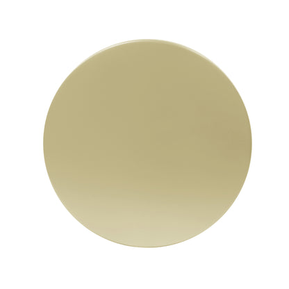 Oberon Golden Round Side Table With Vertical Stripes