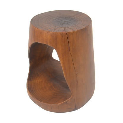 Hawthor MGO Hollow Side Table, Wood-like texture