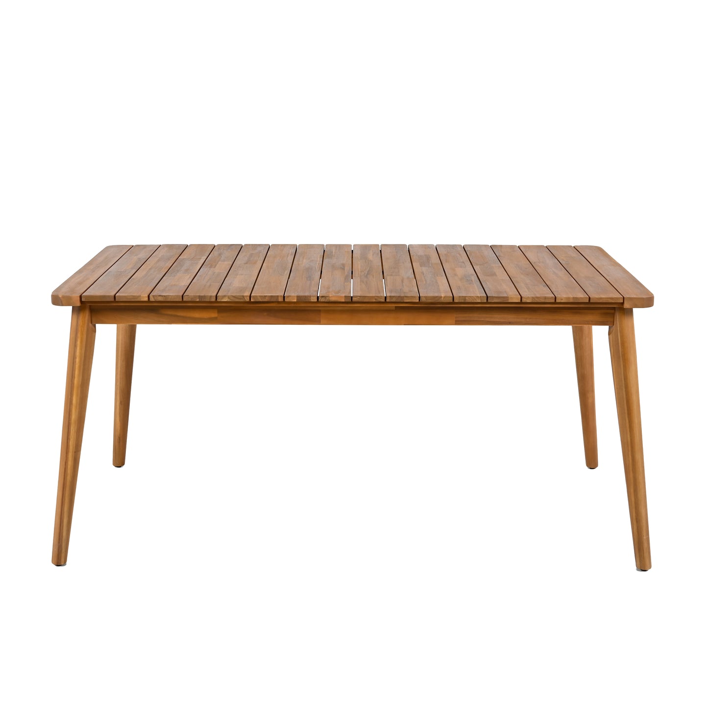 Sylvia Outdoor Dining Set with Acacia Wood Table and 4 Chairs,Waterproof Cushions