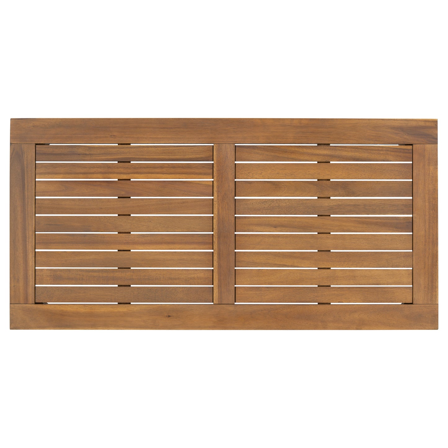 Selyric 2-Piece Outdoor Acacia Chat Set Contains 1 Loveseat and 1 Coffee Table