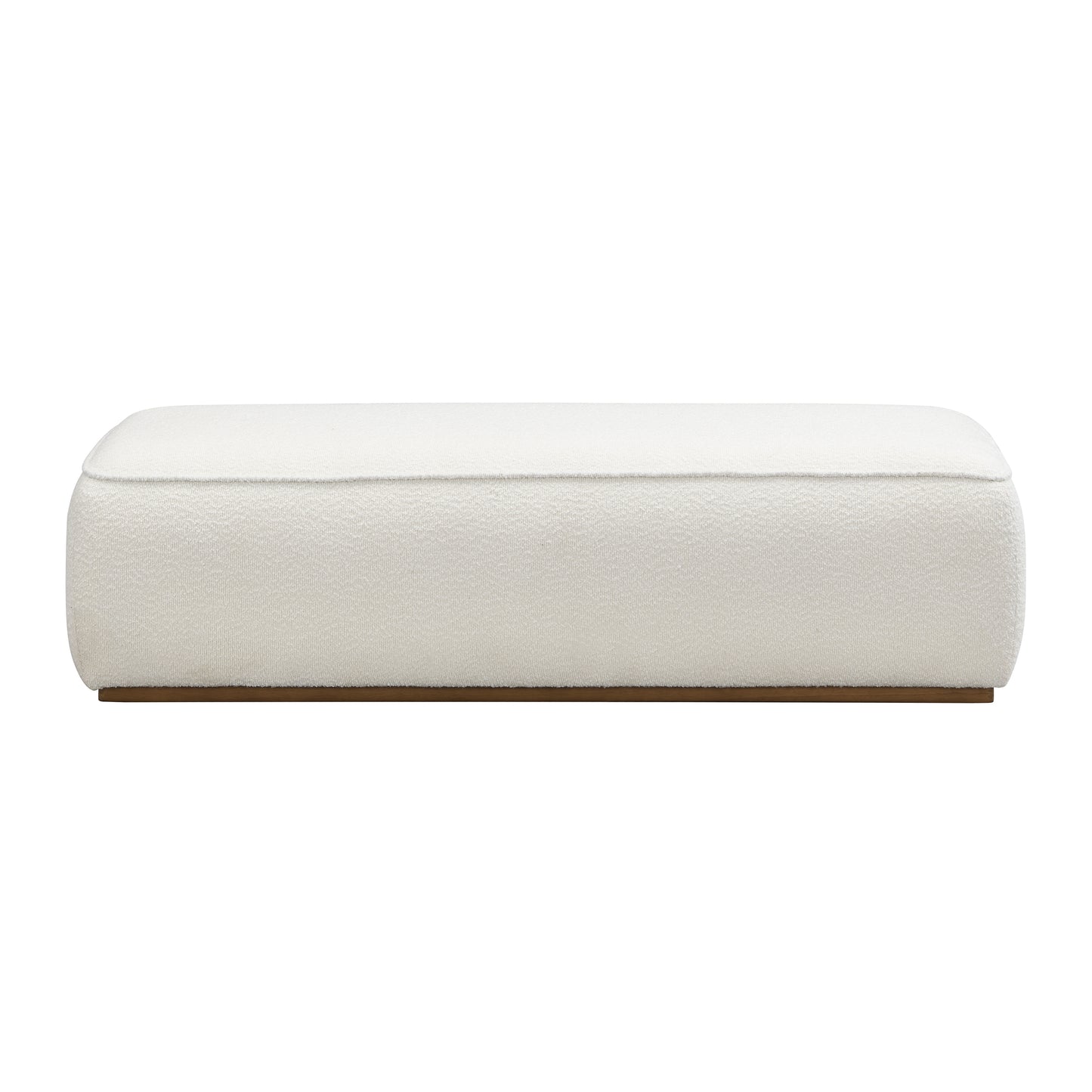 Narethiel Comfort 52" Grainy Fabric Footstool - Versatile Ottoman,Beige