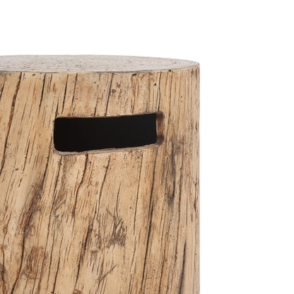 Morvyn Outdoor Fire Pit & Side Table Set – 30, 000BTU Propane Fire Pit + 16x20" Tank Holder,Brown